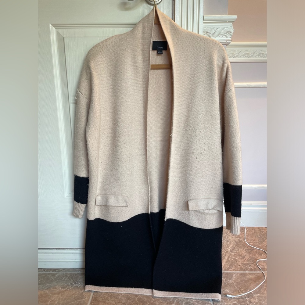 Thick cardigan sweater